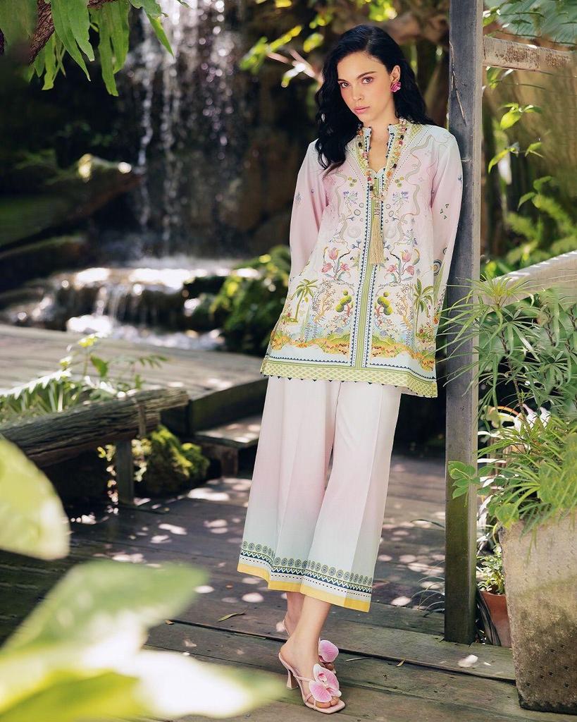 Conjunto de Cordón de Kurta y Pantalón de Crepé de Diseñador Indio para Fiesta para Mujer Ropa de Fiesta Bollywood Kurti