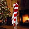 Funny 130cm Long Christmas Hat Striped Santa Hat Adult Plush for Celebrations