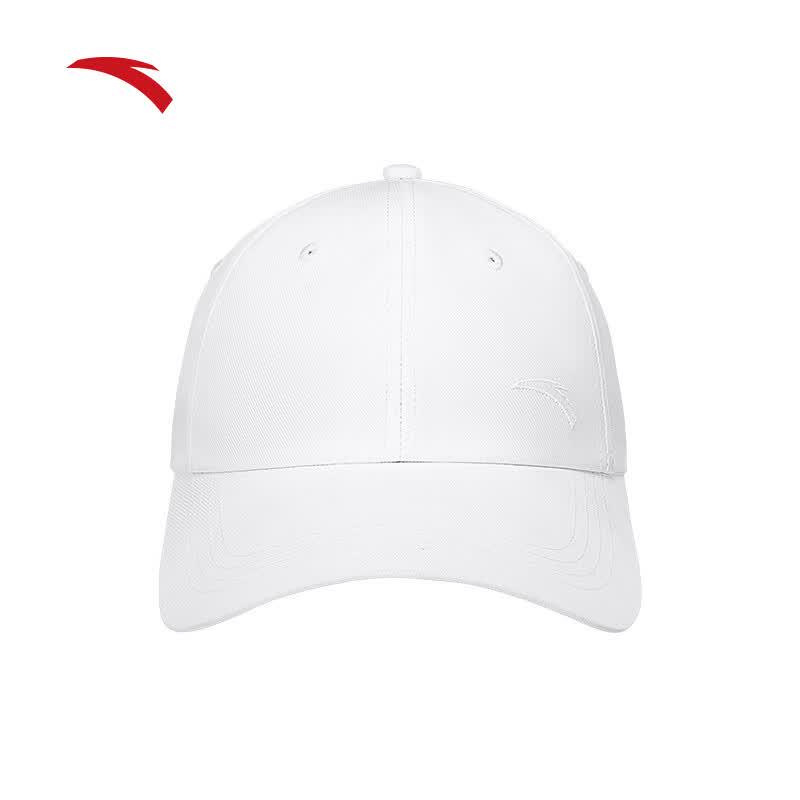Летняя бейсболка Anta унисекс для защиты от солнца One Size чистый белый