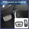 1 Set Automatiska Fotstödspedaler Cover för Volkswagen ID.4 20-24 Silverfärgade