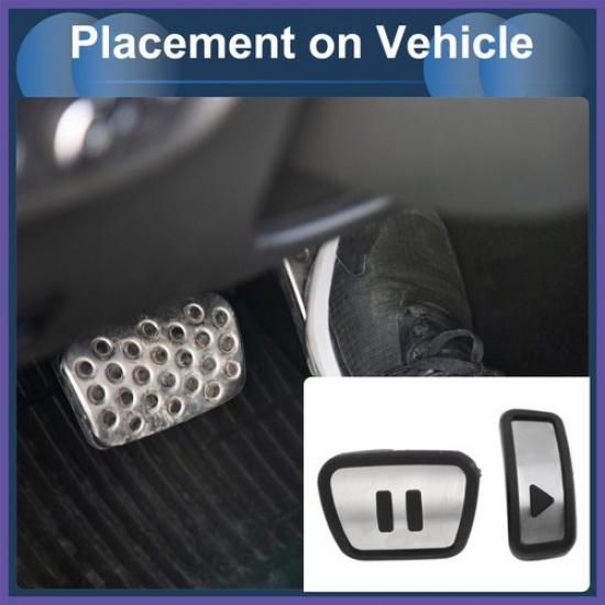 1 Set Automatiska Fotstödspedaler Cover för Volkswagen ID.4 20-24 Silverfärgade