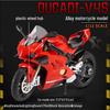 Kawasaki 1:12 Model de motocicleta din aliaj Ducati cu sunet pentru copii