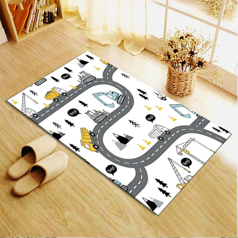 2025 New Cute Vehicle Carpet Rug for Living Room Bedroom Home Sofa Decoration,Kids play Non-slip Floor Mat45