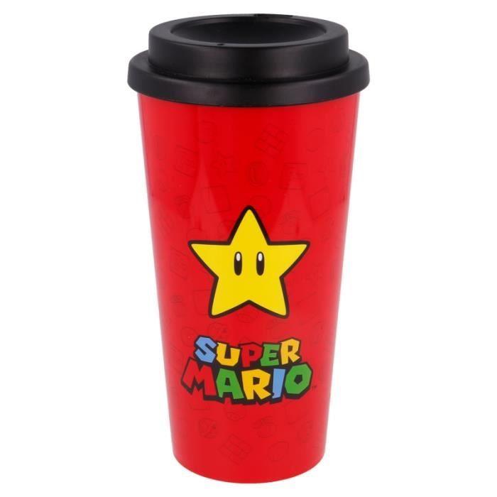 Pot À Café - Super Mario - Double Paroi - 520 ML - Verre - Rouge