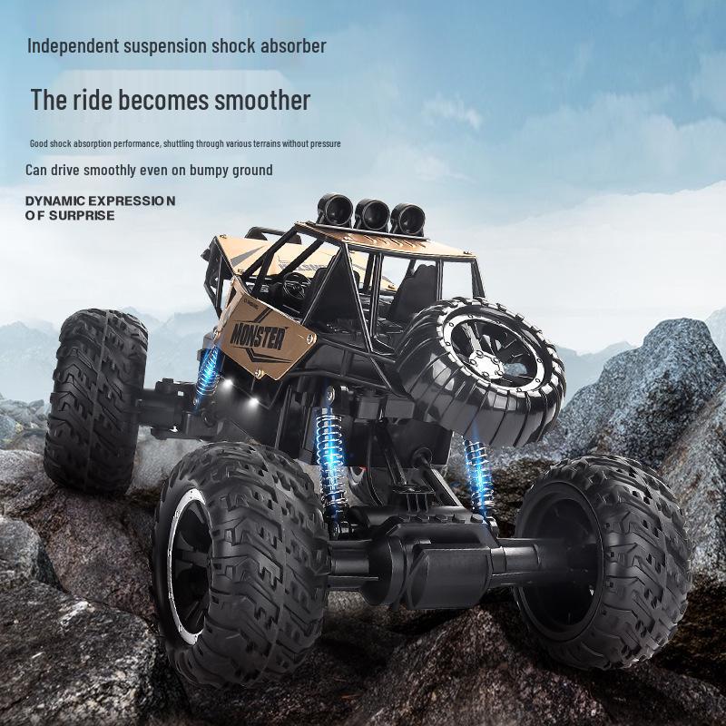 1:16 Alloy RC Climbing Monster Truck – 4WD Big Foot Toy Car for Kids