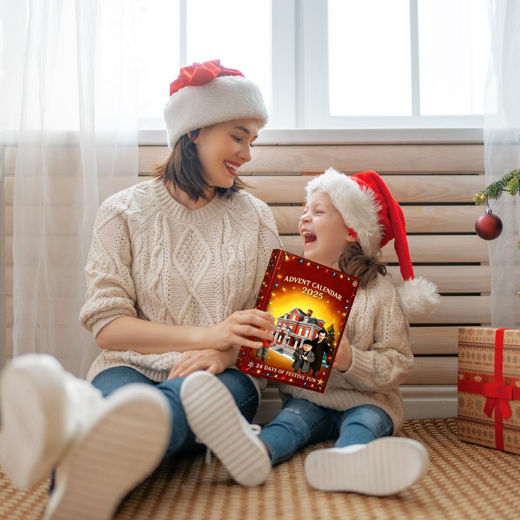 2D Plane+airplane Box +24PC+ Fitness Decoration Advent Christmas Countdown Box Calendar