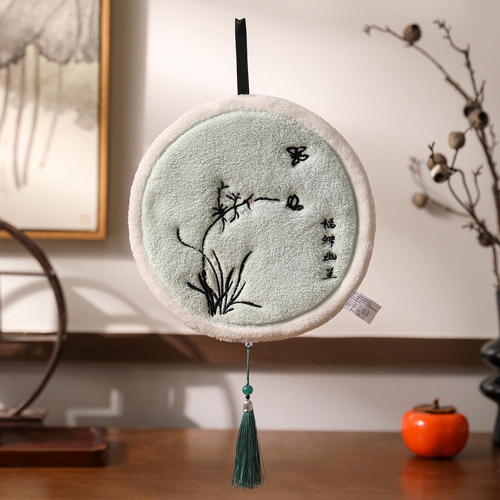 

Новый кулон с кисточкой в традиционном китайском стиле, вдохновленный стариной, в теплых тонах, двухслойное впитывающее полотенце Butterfly Orchid