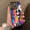 Heart-shaped Skull Case for iPhone 16 Pro Max In Silver, Suitable for iPhone 18/14. A Personalized and Creative Drop-proof Case.