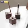 Portalápices de madera creativo, adornos de almacenamiento de escritorio de oficina, muebles minimalistas, suministros de oficina, caja de almacenamiento multifunción