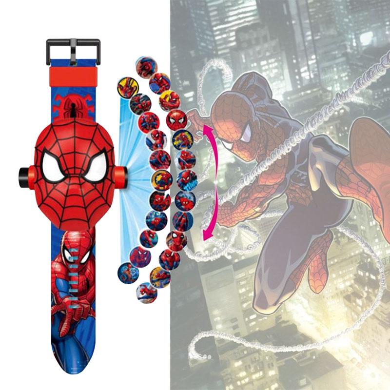 Cartoon Electronic Ultraman Watch For Kids 3-8 Years Old With Projection And Light Feature