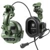 YHKEMA E91 Tactical Headphones Helmet Compatible PTT Active Noise Cancelling Earmuffs for Shooting Hearing Protection