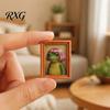 Hair Style Frog Magnet Abstract Refrigerator Magnet, Framed Hairstyle Fridge Animal Frame Home Kitchen Office Decoration Party Favors Magnetic