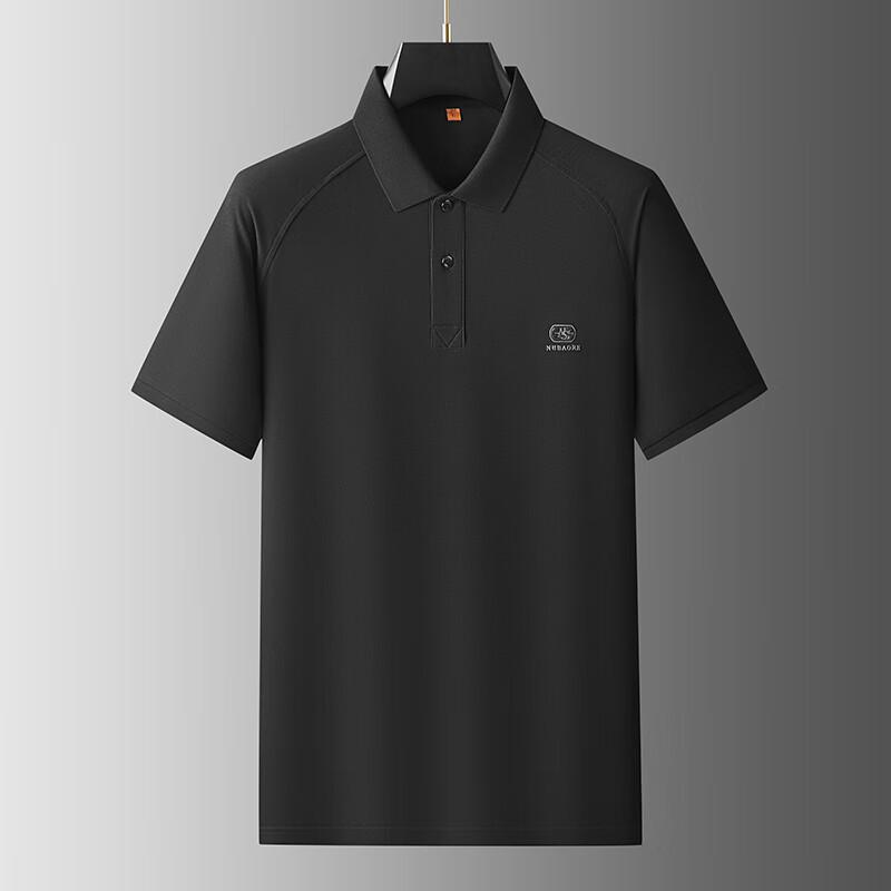 DIBENZE Men's Plus Size Short Sleeve Polo Shirt