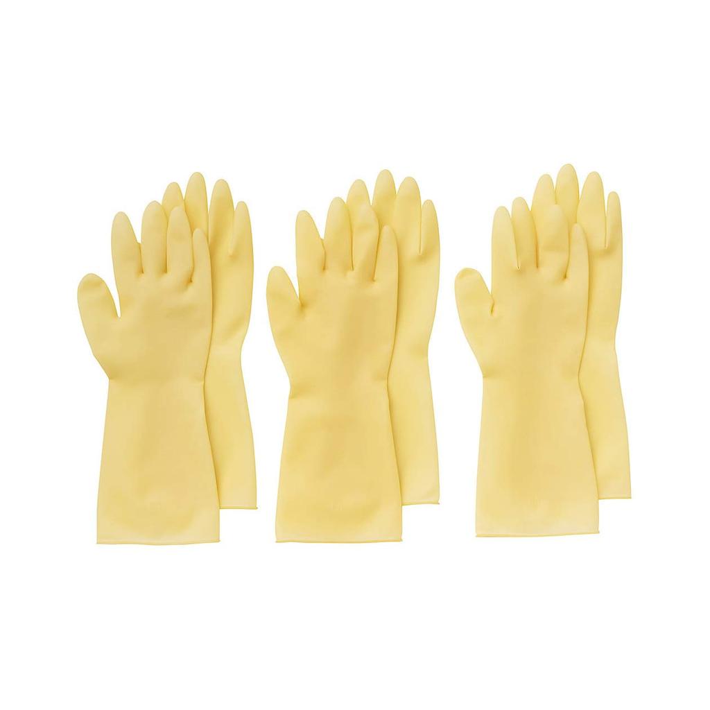 MUJI Rukavice z přírodního kaučuku 82577136, Oboustranné, Střední, 6 kusů,
