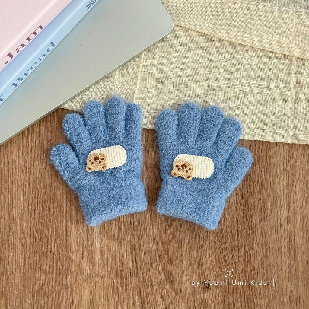 Kinderhandschuhe Winter verdickt Säuglinge und Kleinkinder kalt und warm Kinder Fünffinger Jungen und Mädchen Strickfingerhandschuhe