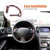 Glossy Black Interior Steering Wheel Cover Trim For Infiniti G Series 2007-2013