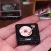 1:12 Miniature Record Player Lifelike Design Mini Disc Player Dollhouse Cd Player  Girls Toy