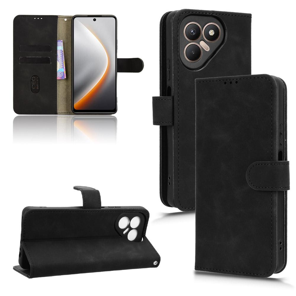 For TECNO Pova 7 4G Leather Case Skin Feel Anti Drop Wallet Flip Phone Cover
