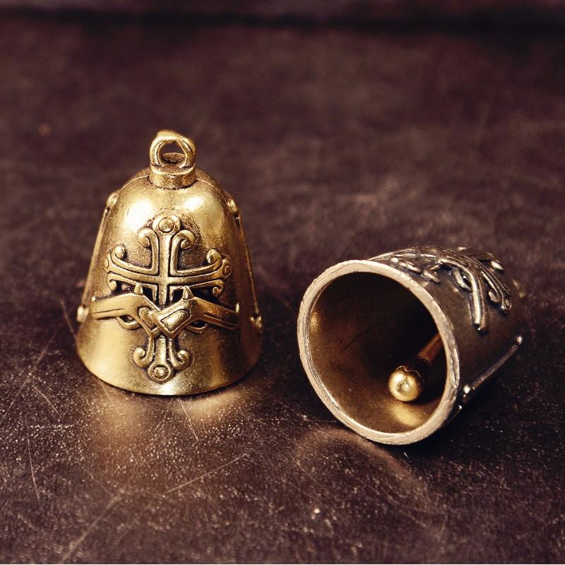 Brass Angel Bell Charm Pendant Keychain Decorative Hanging Ornament Ethnic Style