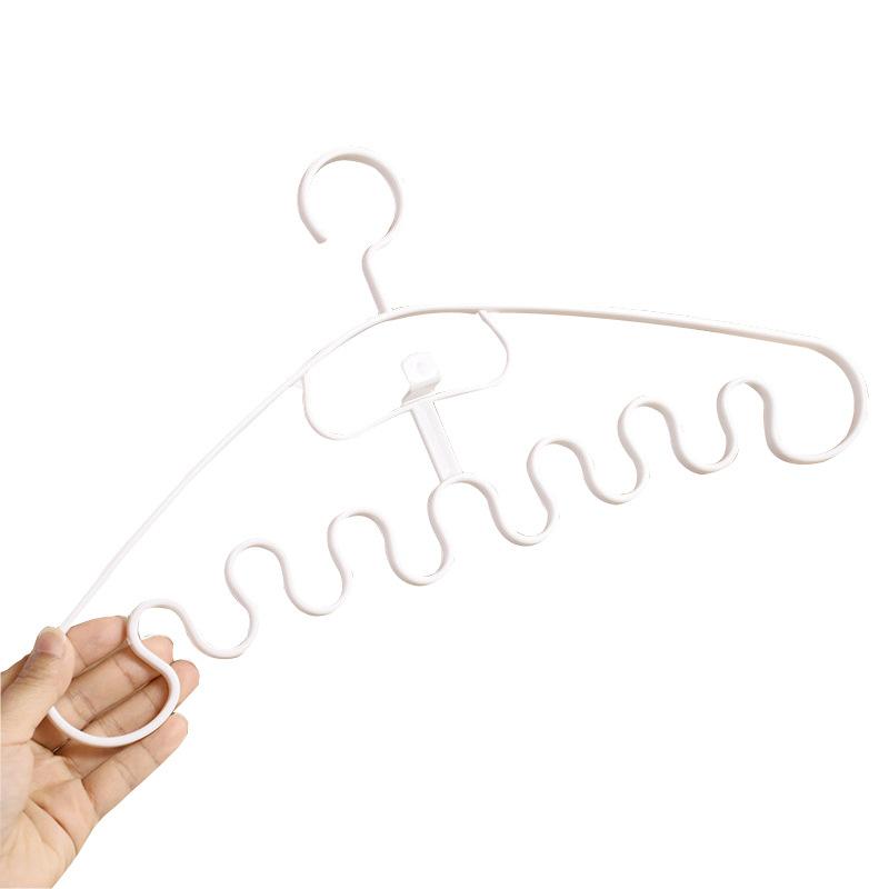 Waves Hangers Clothes Drying Rack Multifunctional Plastic Bag Holder Tie Hanger Hanger Belt Storage Bedroom Closets Organizers