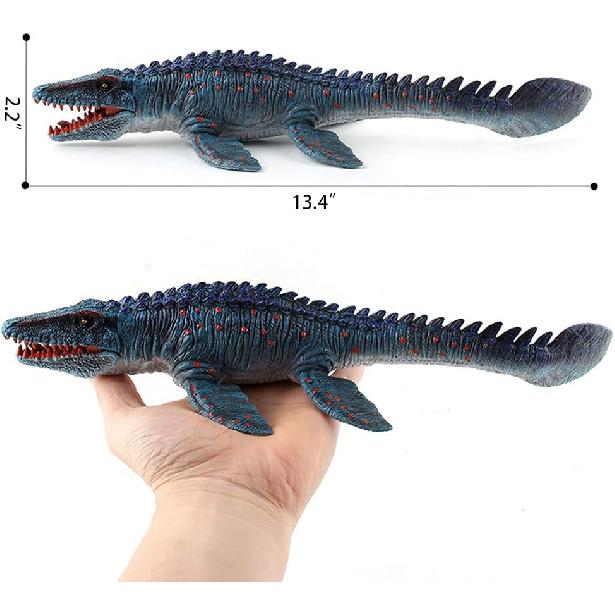 EOIVSH Megalodon & Mosasaurus Realistic Dinosaur Toys Set, Ocean Sea Monster Figures for Party Favors, Collection, Birthday Gifts