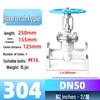 Z41W-16P 304 Stainless Steel Flange Rising Stem Gate Valve