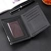 Stylowy męski portfel biznesowy - duża pojemność, wiele przegródek na karty, klips na bilety, etui na karty dla młodych profesjonalistów