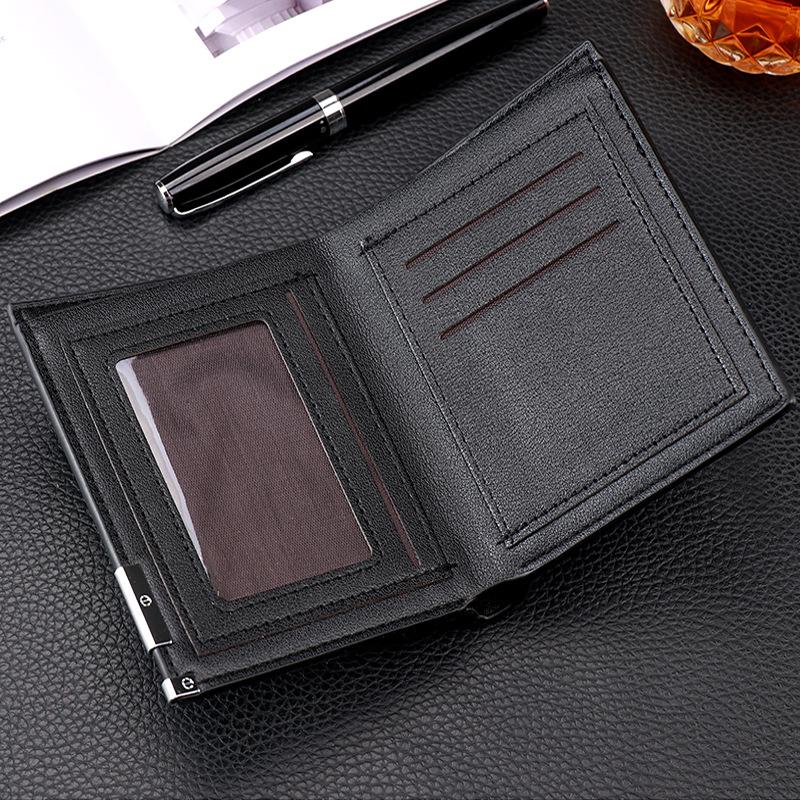 Men's Stylish Business Wallet - Large Capacity, Multi-Card Slots, Ticket Clip, Card Holder for Young Professionals
