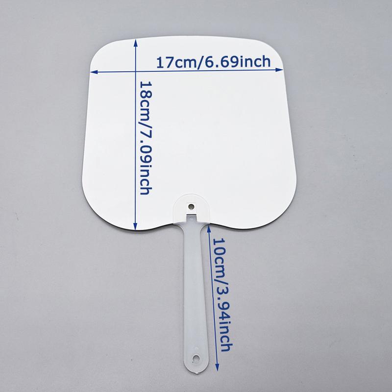 WTEMPO Heat Sublimation Handheld Blank Fans DIY Double-sided Painted Fans for Summer Outdoor Activity Party Decor Fans for Wedding Birthday Christmas