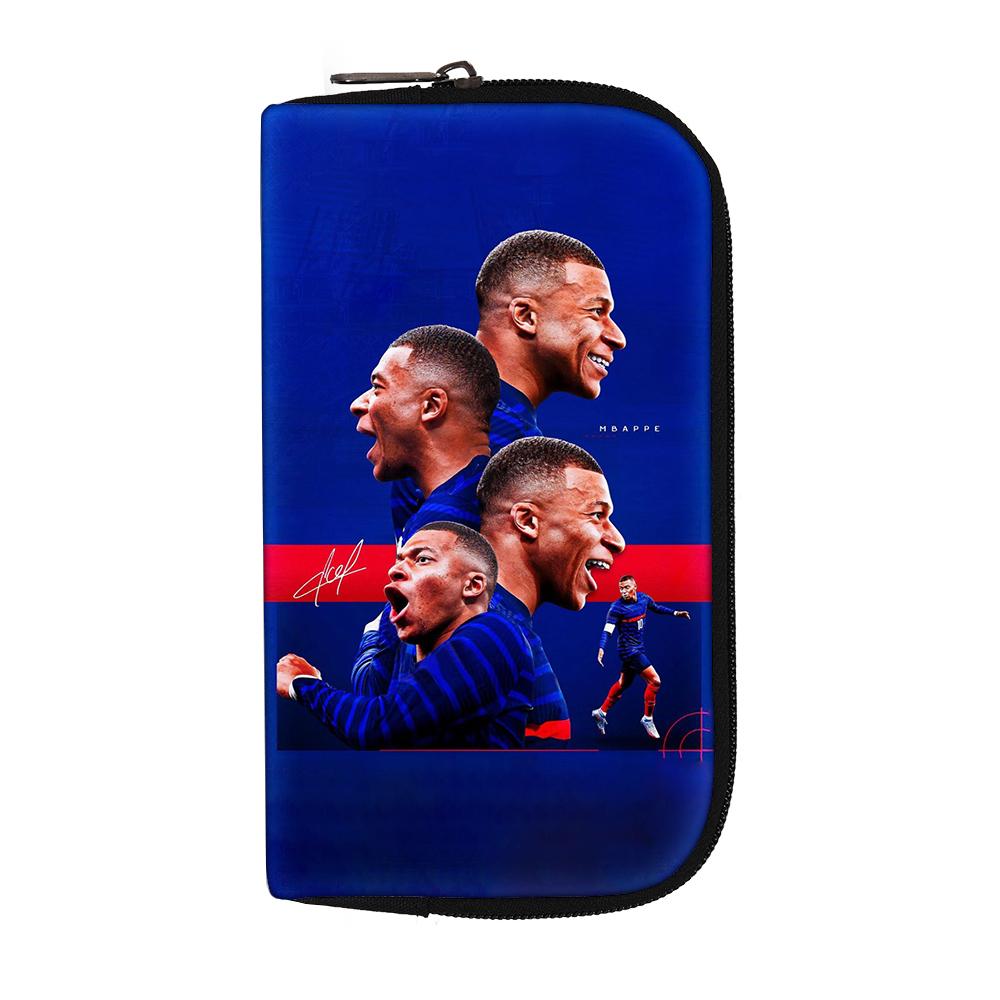 Women Men Clutch Bag headphone bag M-Mbappe Wallets Portable Money Coin Purse Credit Card Money Bags Football Star storage bag