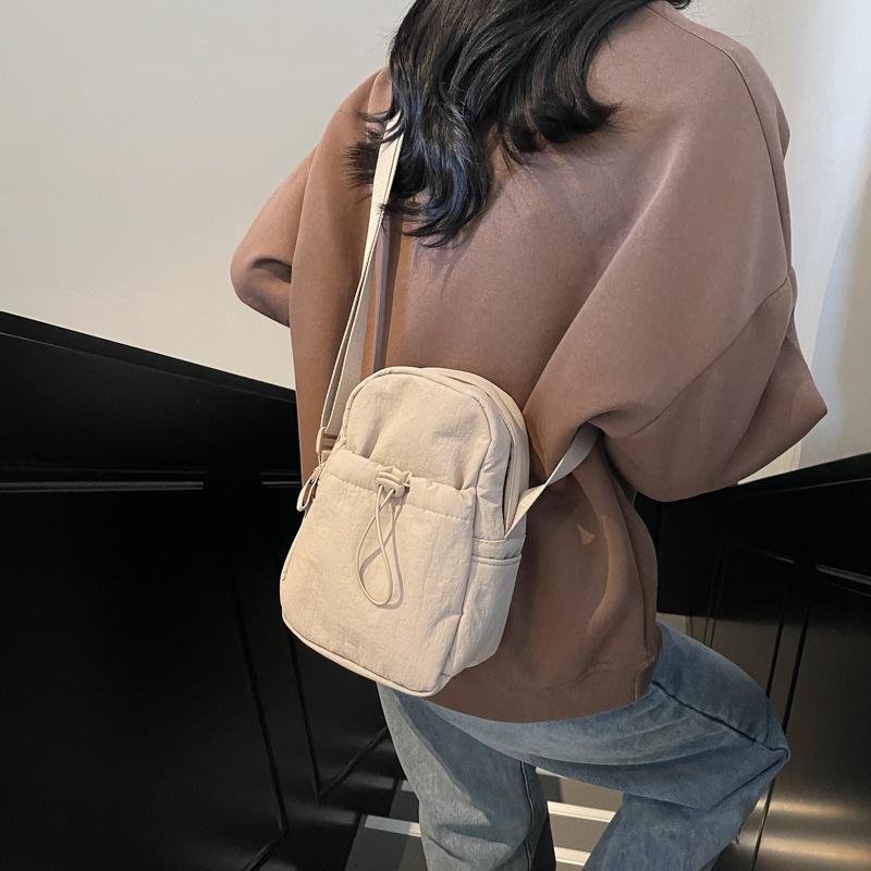 Canvas Mobile Phone Bag Female Crossbody Niche Design Small Bag For Mobile Phones