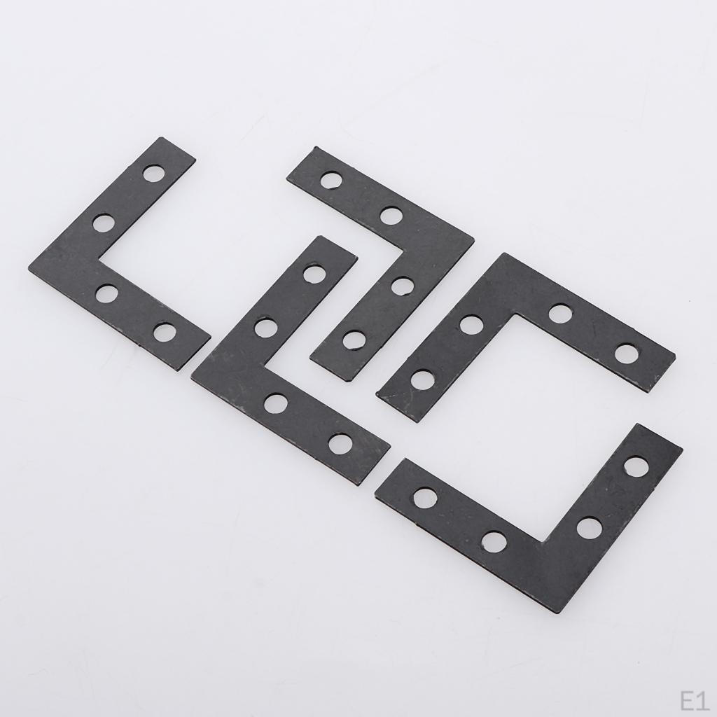 100pcs Angle Plate Corner Strut Flat Repair Mount 38x38mm