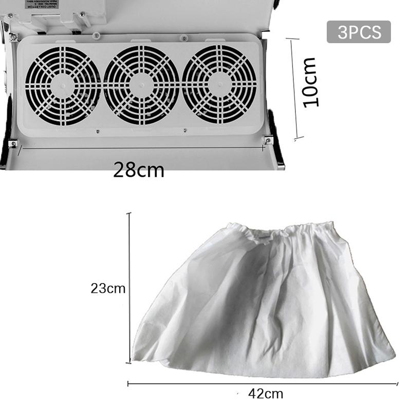 

3 шт. мешок для сбора пыли для ногтей пылесос для сбора пыли сменный мешок для маникюрного оборудования для ногтей инструмент C