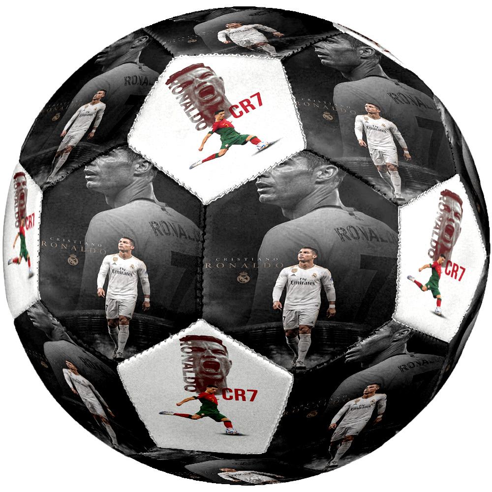 Abilità Acrobatica di Ronaldo Pallone da Calcio Taglia 5 Calcio Cucito a Macchina Allenamento e Partite Indoor/Outdoor Regalo Unico per gli Amanti del Calcio