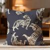 Popular Tigers Print Cushion Cover Soft Washable Pillow Case Multi-Scene For Couch Bed Travel Office Use