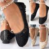 Mocassini da Lavoro da Donna con Ricami Intrecciati Slip-On con Fiore di Pizzo Scarpe Casual Scarpe Piatte Eleganti da Donna