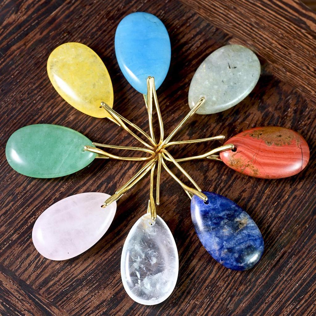 Natural Stone Water Drop Earrings for Women - Citrine and Lapis Lazuli Dangles, Stylish European and American Design, In Stock.
