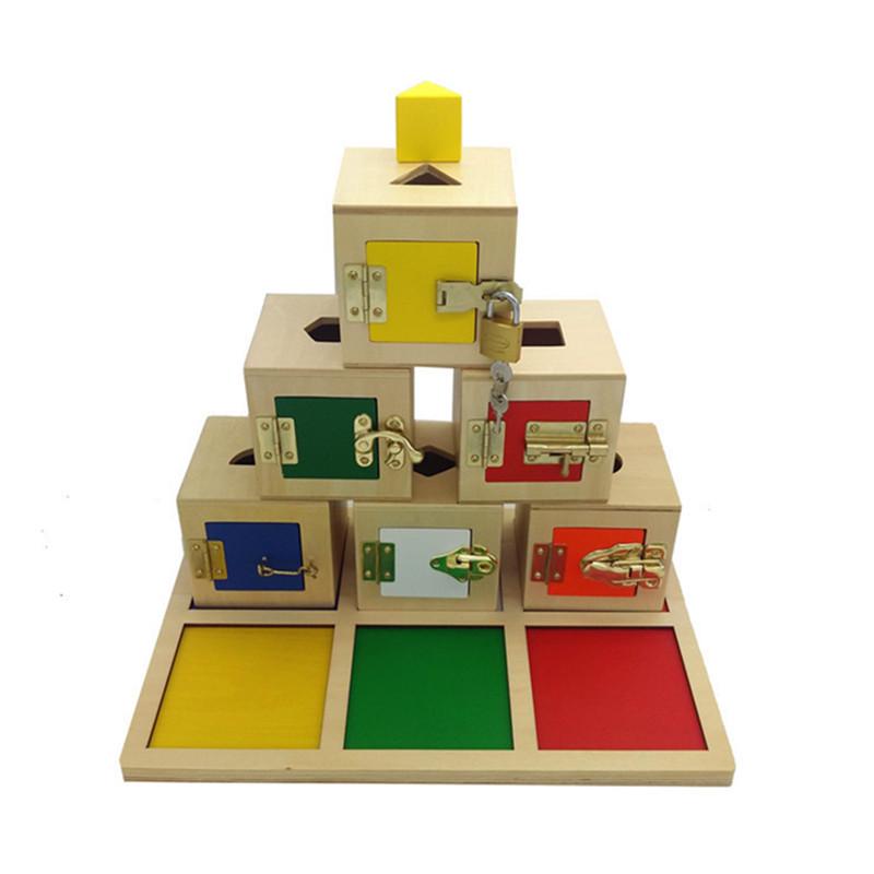 Montessori Lock Box: Early Education Toy for Baby Hand-Eye Coordination and Building Skills