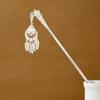 Ethnic Style Imitation Miao Silver Colored Long Feather Fringed Earrings, Hot Selling In Attractions, Antique Hairpin Jewelry for Women