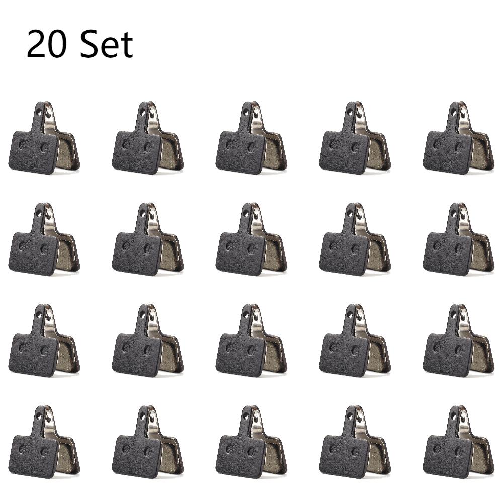 5-20 set mountainbike skivbromsbelägg för SHIMANO M375/M445/M446 Harts Halvmetalliska Cykelbromsbelägg Tillbehör
