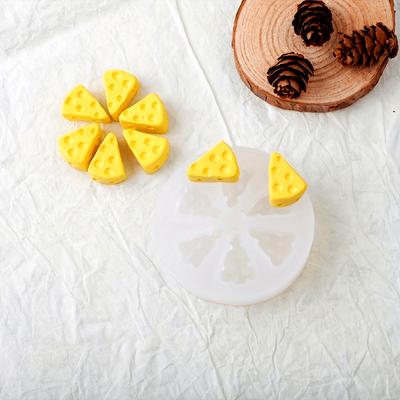 1PC Cheese Fire Paint Mold Fondant Biscuits Baking Chocolate Scented Candles Silicone Mold