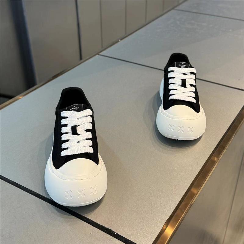 Big head canvas shoes summer new breathable thick baseplate shoes casual ms