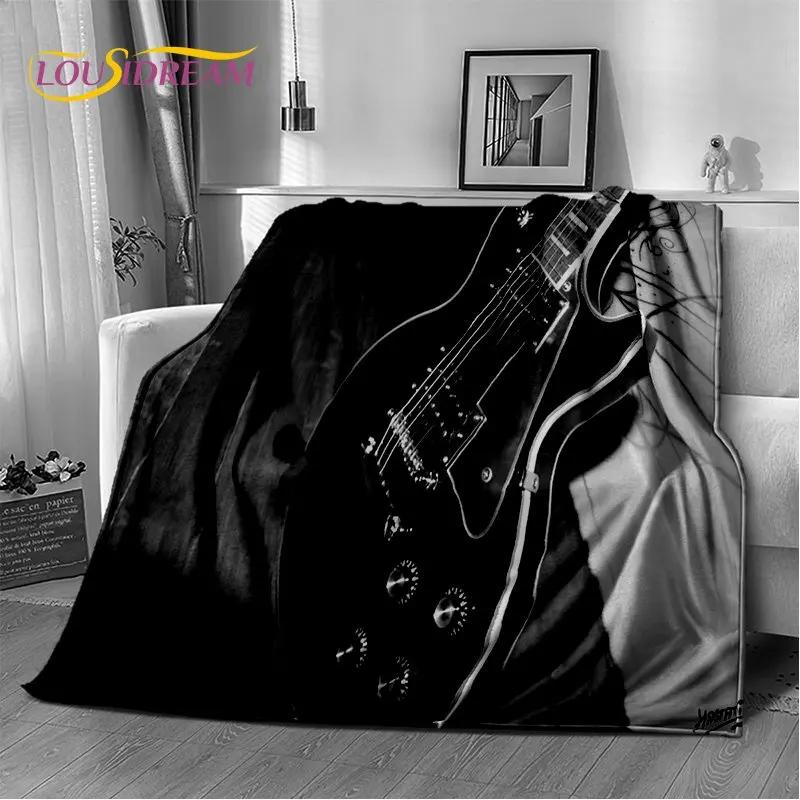 Classical Guitar Electric Guitar Soft Plush Blanket,Flannel Blanket Throw Blanket for Living Room Bedroom Bed Sofa Picnic Cover