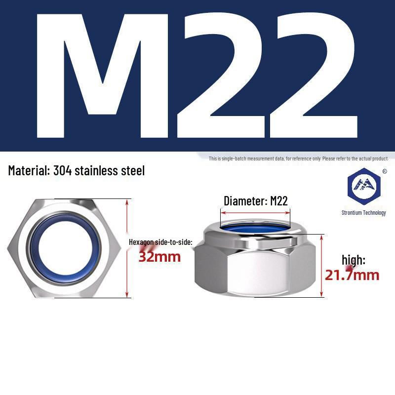 304 Stainless Steel Nylon-Insert Lock Nut DIN985