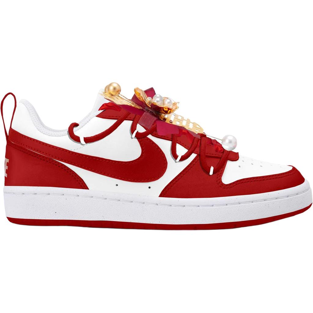 Nike Court Borough Low top Skateboard Shoes Women's Red DV5456-137(Team-S-BOX)-Random packaging bags