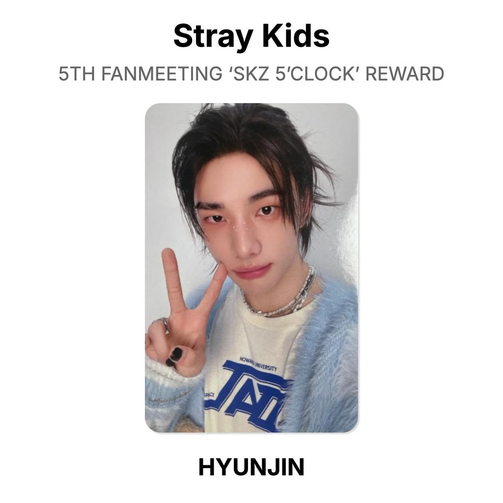 Stray Kids 5TH FANMEETING ‘SKZ 5’CLOCK’ REWARD Official Photocard