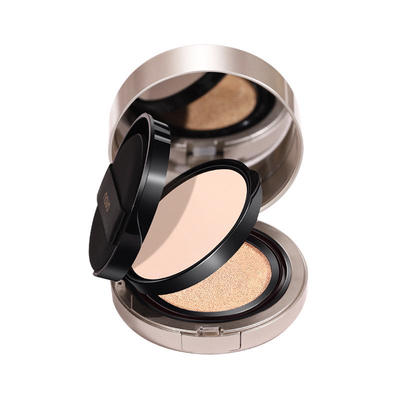NOVO 2-in-1 Double Layer Cushion Foundation: Non-Cakey, Dark Circle Coverage, Even Skin Tone, Oil Control.
