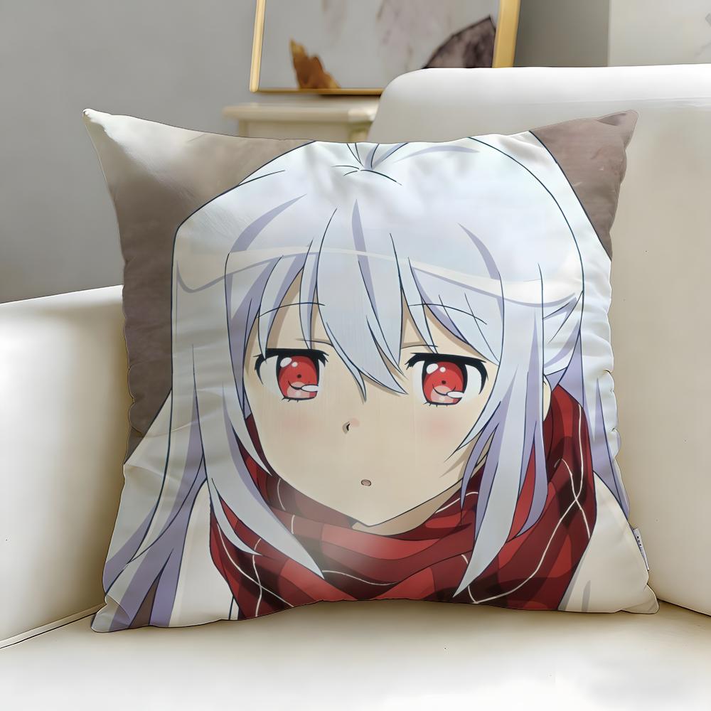 classic anime Plastic Memories Cushion Cover Soft EasyWash Pillow Case Versatile for Couch Bed Travel and Office
