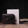 Men's Wallet with Coin Holder Made of Glossy Genuine Leather GRANDE PELLE Wallet 16807 Brown