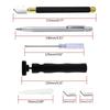 652F Glass Cutter Tool Set Pencil Oil Feed Tip for w/ Screwdriver Oil Dropper B